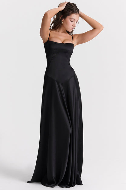 Fit Backless Sling Maxi Dress | noémi