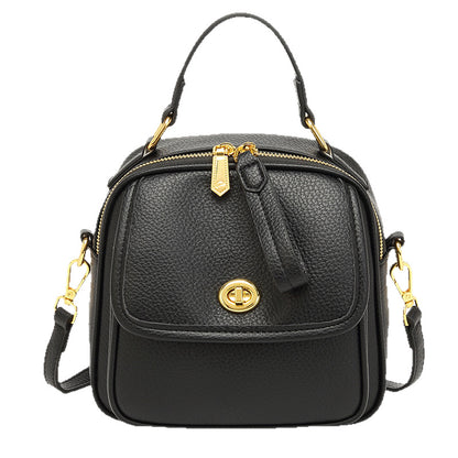 Elephant Gray Soft Leather Messenger Bag – Spacious Office Crossbody | noémi