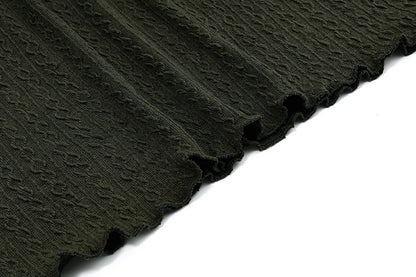 Backless Halter Mini Dress | Olive Green | Slim Fit, High Waist | noémi