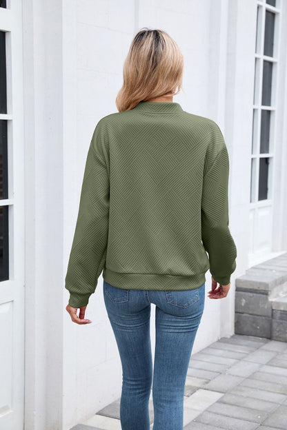 Womens Varsity Jacket | Solid Color Zip Up Sweatshirt | noémi