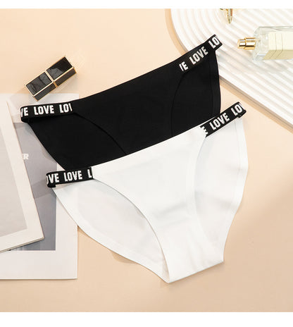 Japanese Style Ice Silk Low Waist Seamless Briefs with Cotton Crotch Breathable Fit | noémi