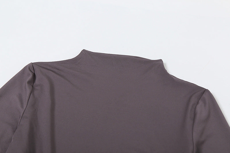 Slimming Beam Waist Solid Color Maxi Pleated Dress Women | noémi