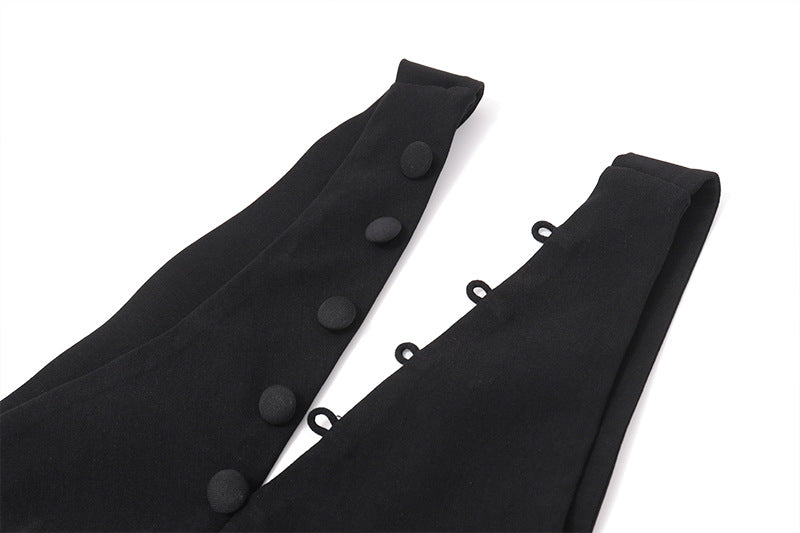 Black Corset Top | One Shoulder Sleeveless Blazer | noémi