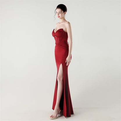 Strapless Corset Dress | Heart Neckline & Cutout | noémi