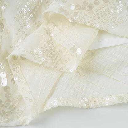 Womens Dress with Sequins Swing Collar and Pleated Hem | noémi