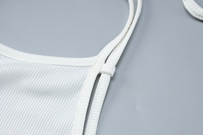 Womens Halter Backless Slim Fit Dress | Solid Color with Open Back and Hip Hugging Design | noémi