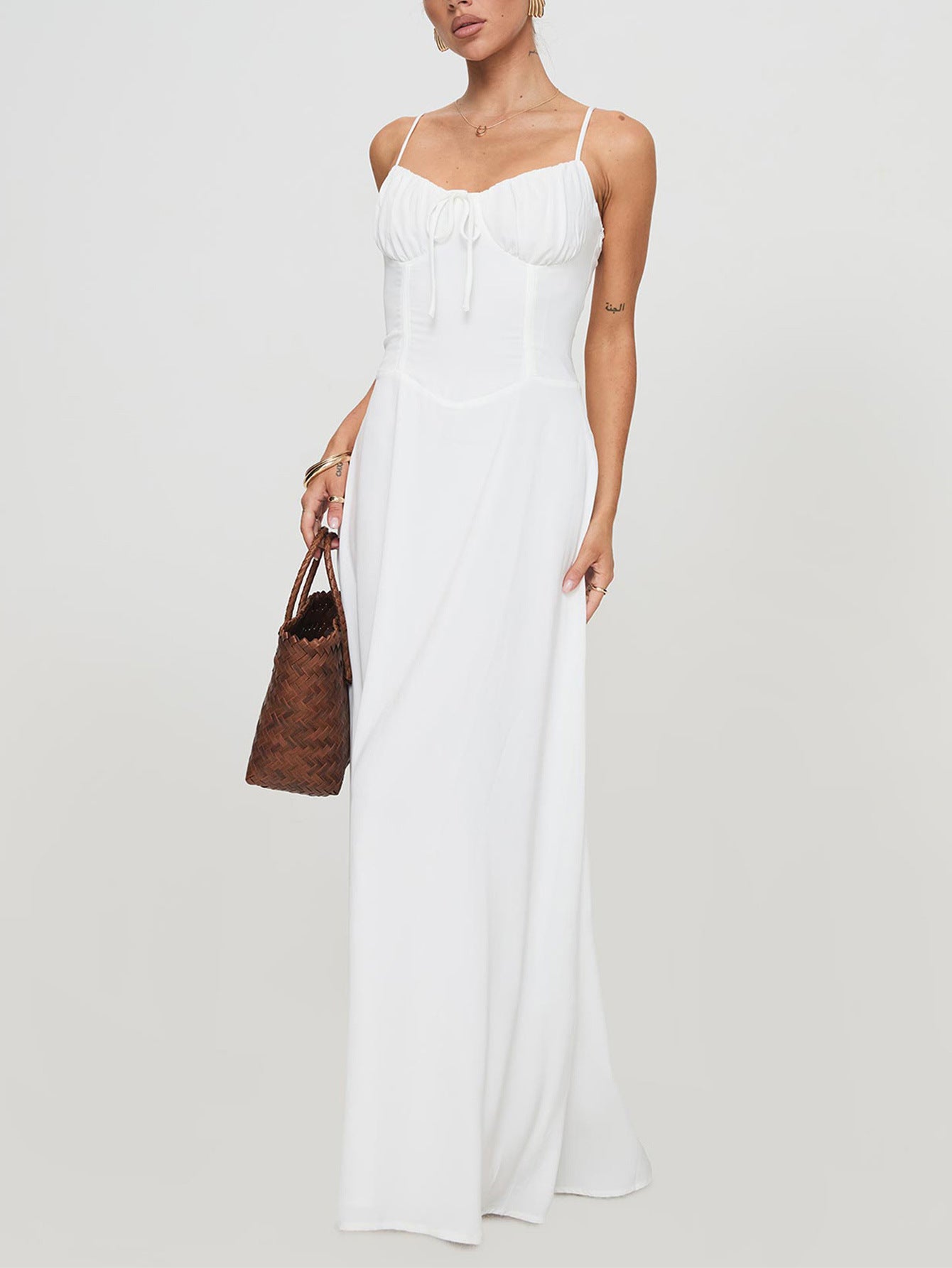 Maxi Dress | Ruched Bust, Adjustable Straps | noémi