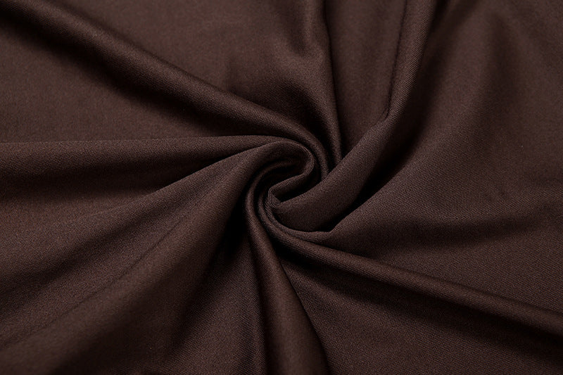 WomensSlim Fit Off Shoulder Dress with Scarf Collar and Backless Split | noémi