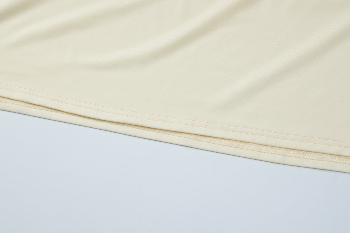 Womens Off Shoulder Pleated Tube Dress with Side Slit | noémi