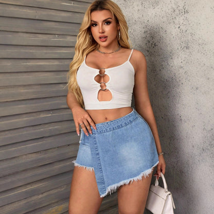 Denim Shorts | Edgy Street Style Jean Cutoffs | noémi