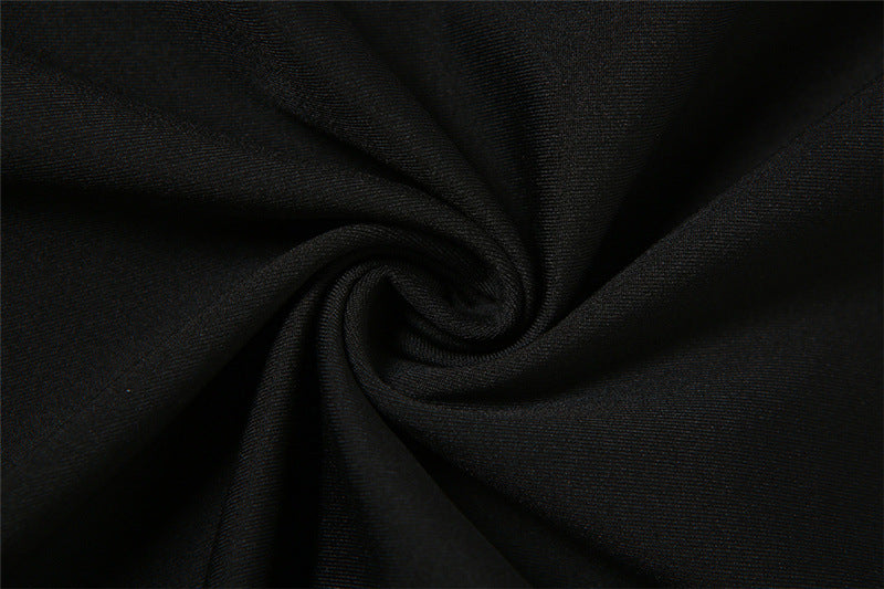 Strapless Sheer Panel Sheath Dress With Off Neckline | noémi