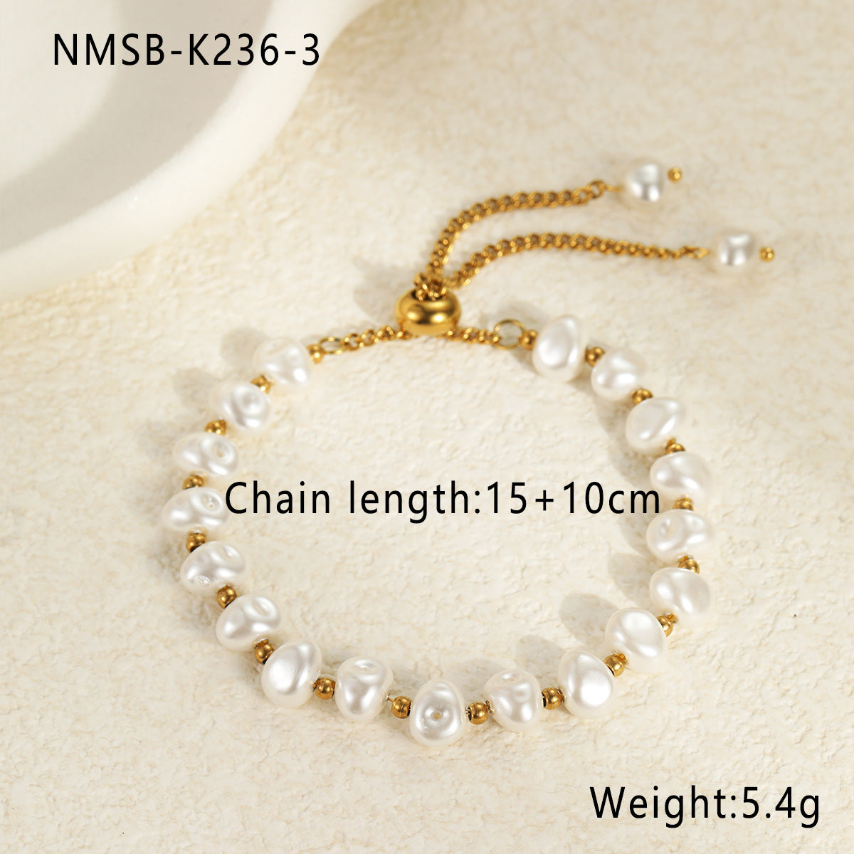 Baroque Pearl Bracelet & Earrings Set | Stainless Steel Jewelry | noémi