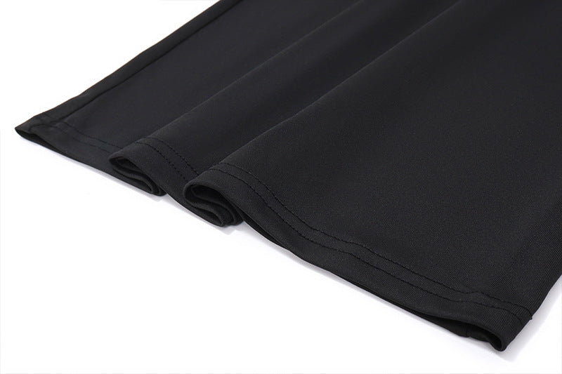 Ruched Black Maxi Dress | One Shoulder Floral Detail, Bodycon Fit | noémi