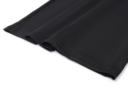 Ruched Black Maxi Dress | One Shoulder Floral Detail, Bodycon Fit | noémi