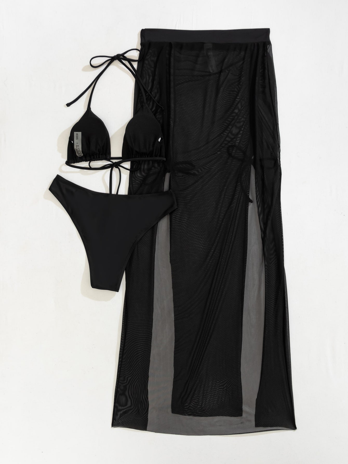 Three Piece Mesh Bikini Cover Up Set for Women | noémi