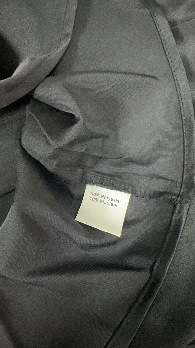 Satin Dress | Long Sleeve Fitted Waist Pleated Skirt | noémi