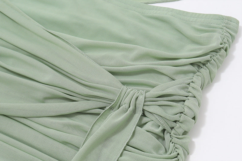 Pleated Sheath Dress | Faux Two Piece | noémi