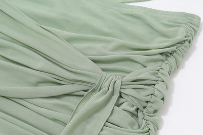 Pleated Sheath Dress | Faux Two Piece | noémi