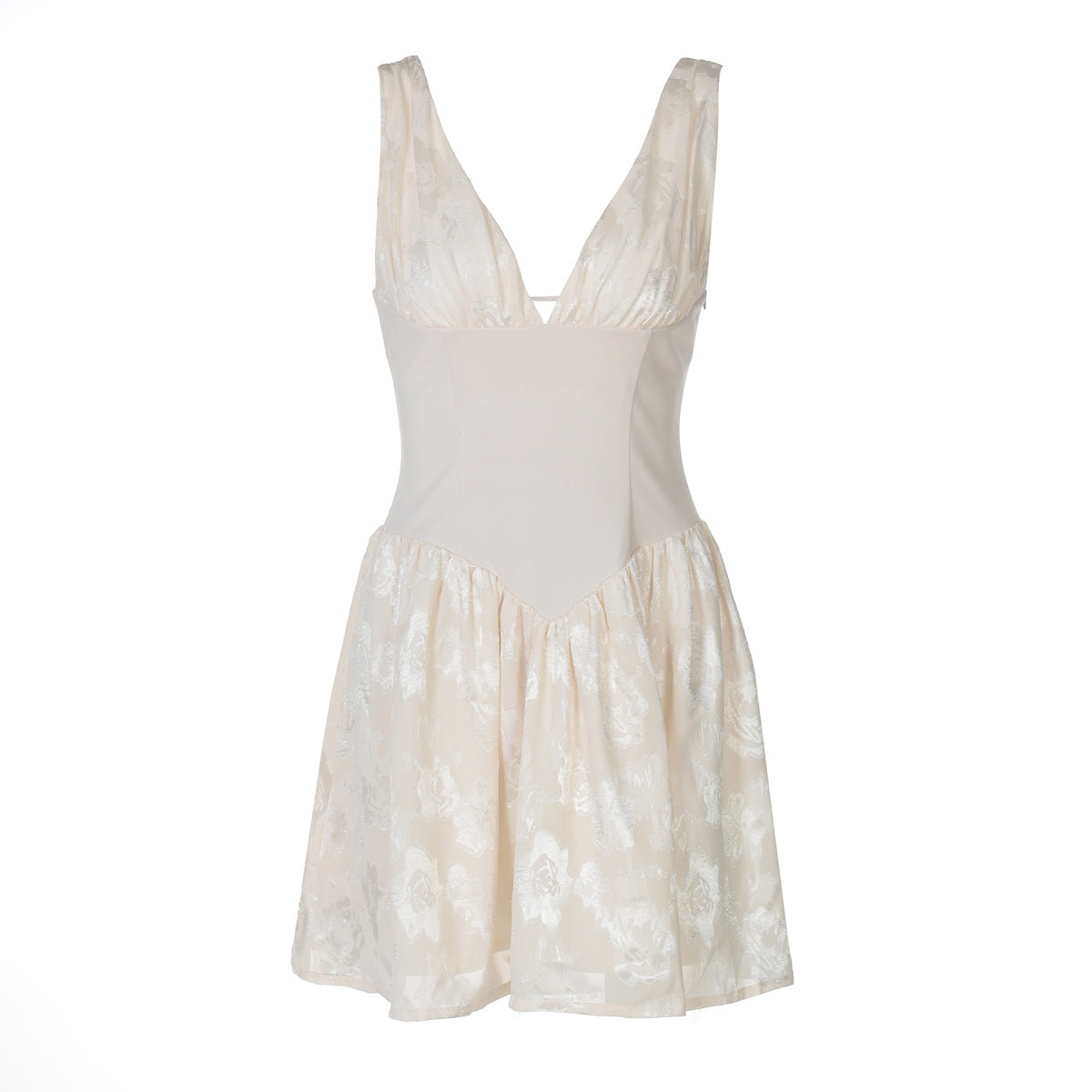 Womens Back Dress | Deep V Neck Slim Fit Waist Tie | noémi