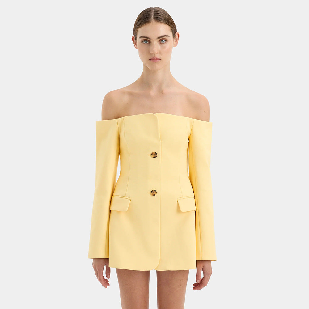 Tube Top | Long Sleeve | Backless | Slim Fit | Bodycon Mini Dress | noémi