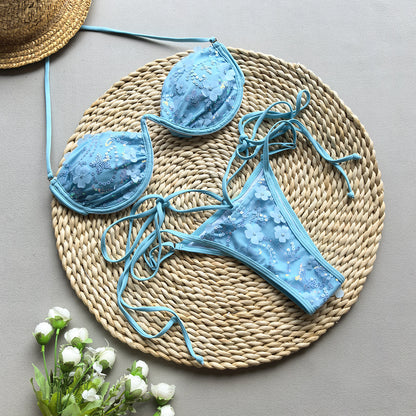 Sequined Split Bikini Swimsuit for Women | noémi