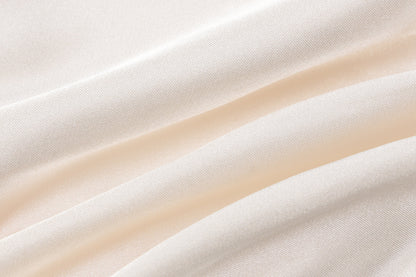 Womens Satin Halter Dress with Deep V Backless Design Slim Fit | noémi