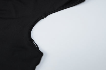 Womens Cutout Mini Dress with Butterfly Metal Detail and Backless Design | noémi