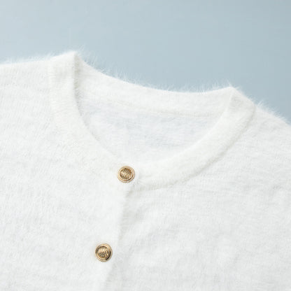 Long Sleeved Skirt | Cozy Button Up Cardigan & Midi Skirt | noémi