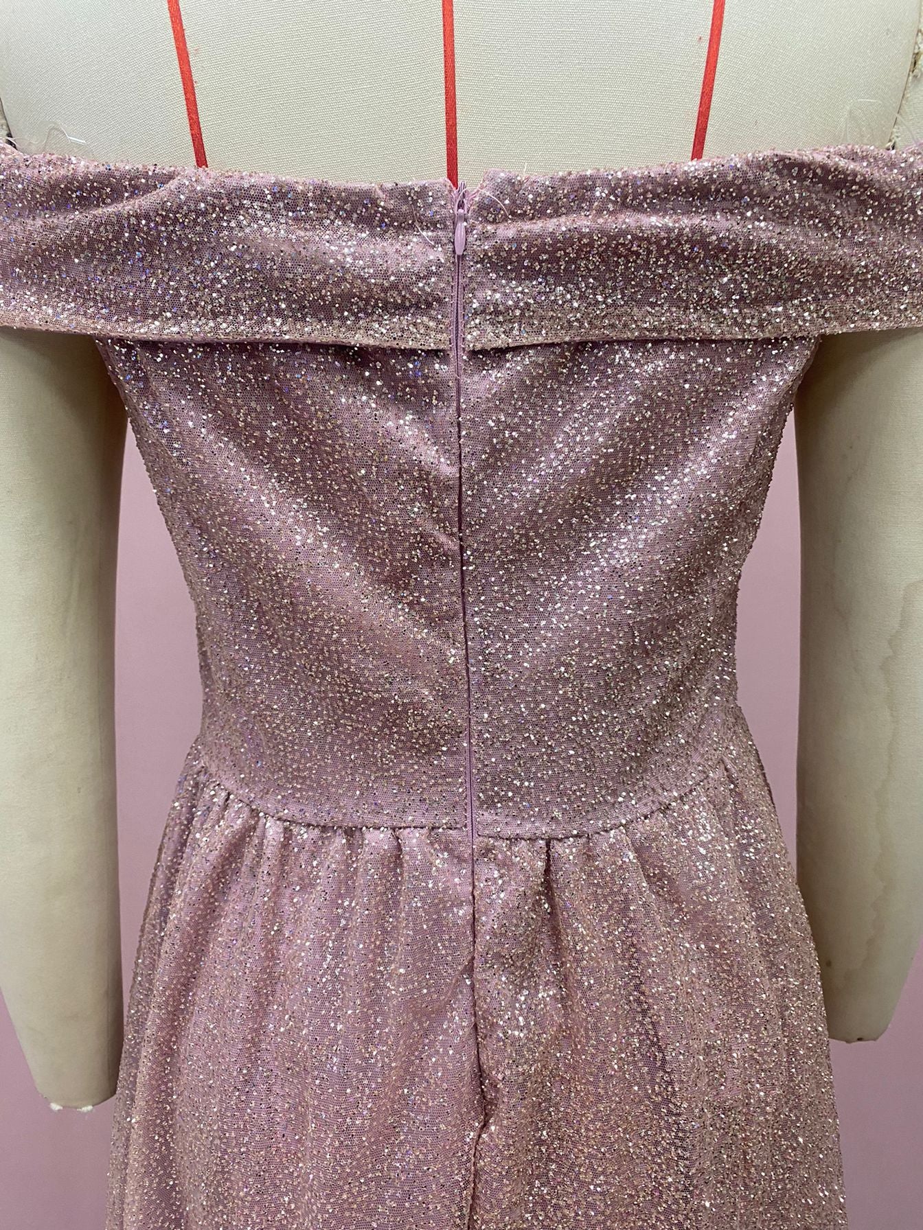 Rose Gold Off Shoulder Cocktail Dress | noémi