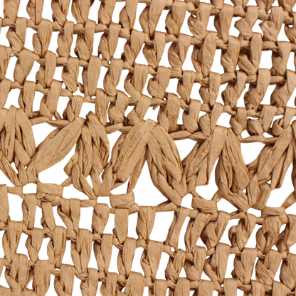 Natural Hollow‑Out Woven Straw Shoulder Bag – Beach‑Ready Tote | noémi