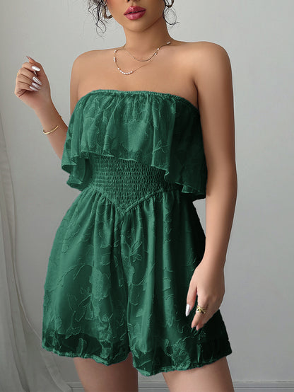 Strapless Ruffle Romper for Women | Tube Top Jumpsuit | noémi