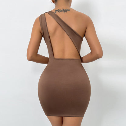 Cutout Dress with Side Split | Sleeveless Slim Fit Design | noémi