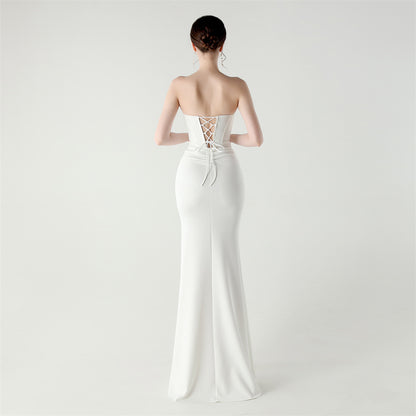 Strapless Corset Dress | Heart Neckline & Cutout | noémi