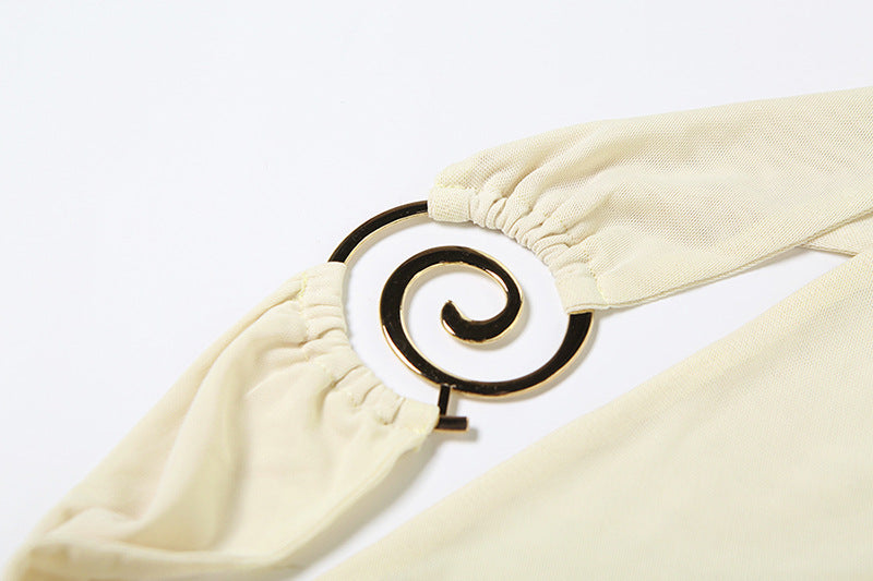 Halter Vest Top for Women | Slim Fit, Pleated, Cropped, One Shoulder | noémi