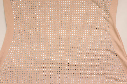 Womens Rhinestone Halter Backless Mini Dress with Slim Fit Silhouette | noémi