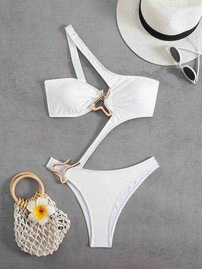 Cutout One Piece Swimsuit with Sculpted Shape | noémi