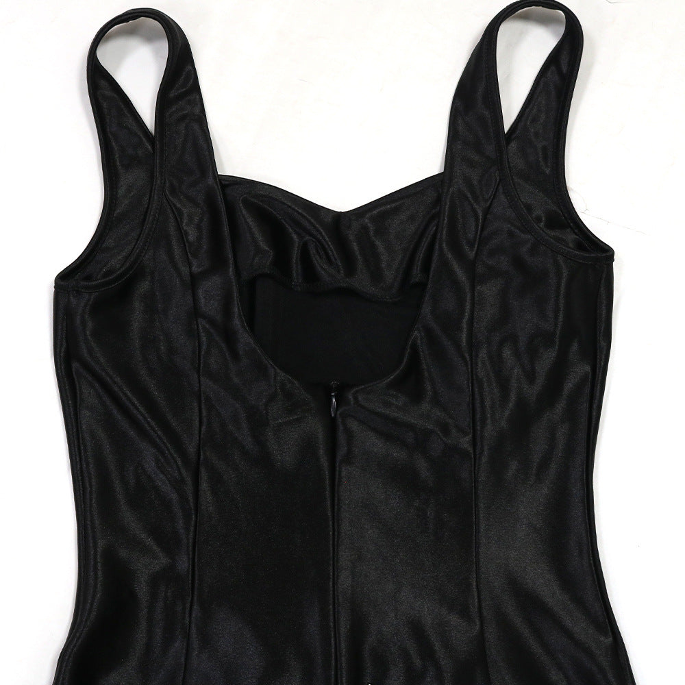 Womens Mesh Maxi Dress with Rhinestone Detail | Patchwork Sling | noémi