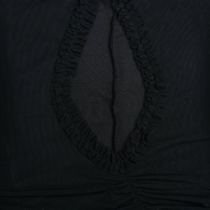 Womens Backless Mesh Splice Sling Mini Dress | noémi