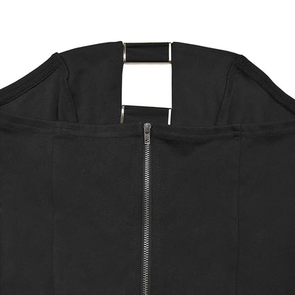 Tube Top & Gold Buckle Wide Leg Pants Set | 2 Piece Statement Outfit | noémi