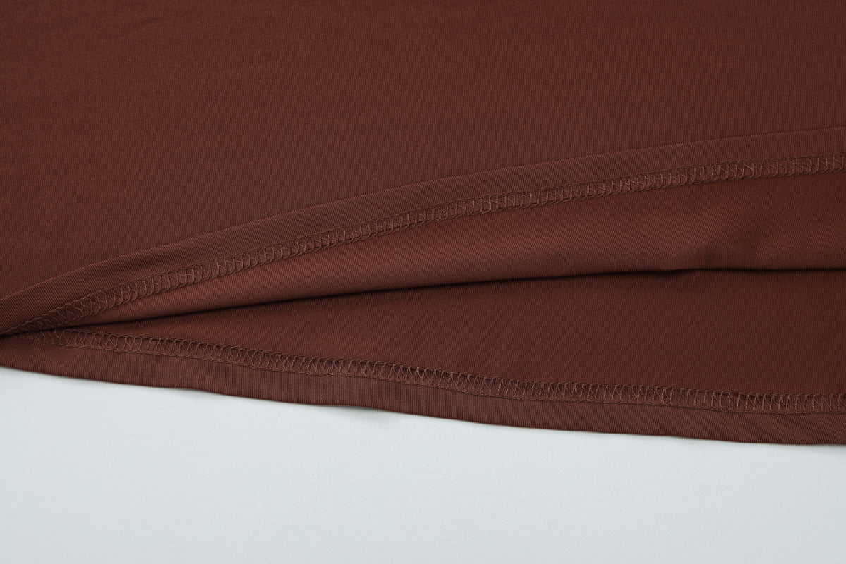 Womens Long Sleeve Round Neck Maxi Dress with Waist Cutout | noémi