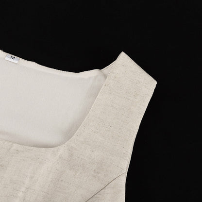 Cotton Linen Vest Hip Skirt Set | Two Piece for Women | noémi