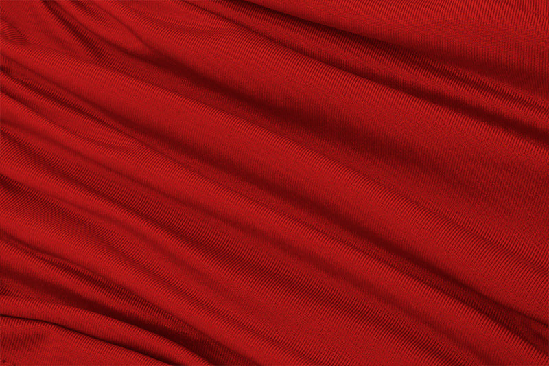 Bold Red Ruched Strappy Crop Top | Side Tie Tank | noémi