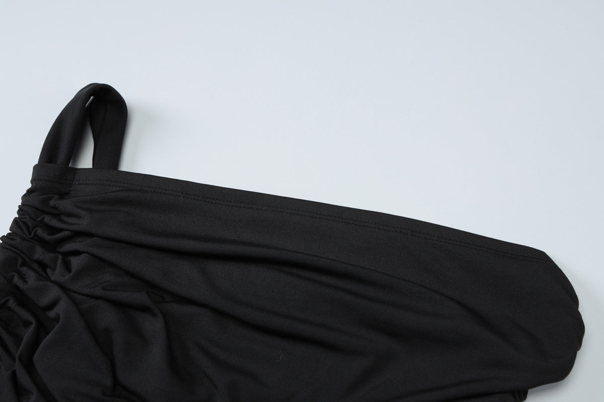 Lace Strap Cutout Dress with Mid Waist Detailing | noémi