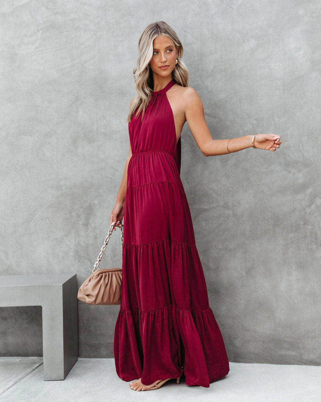 Halter Neck Maxi Dress for Women | noémi