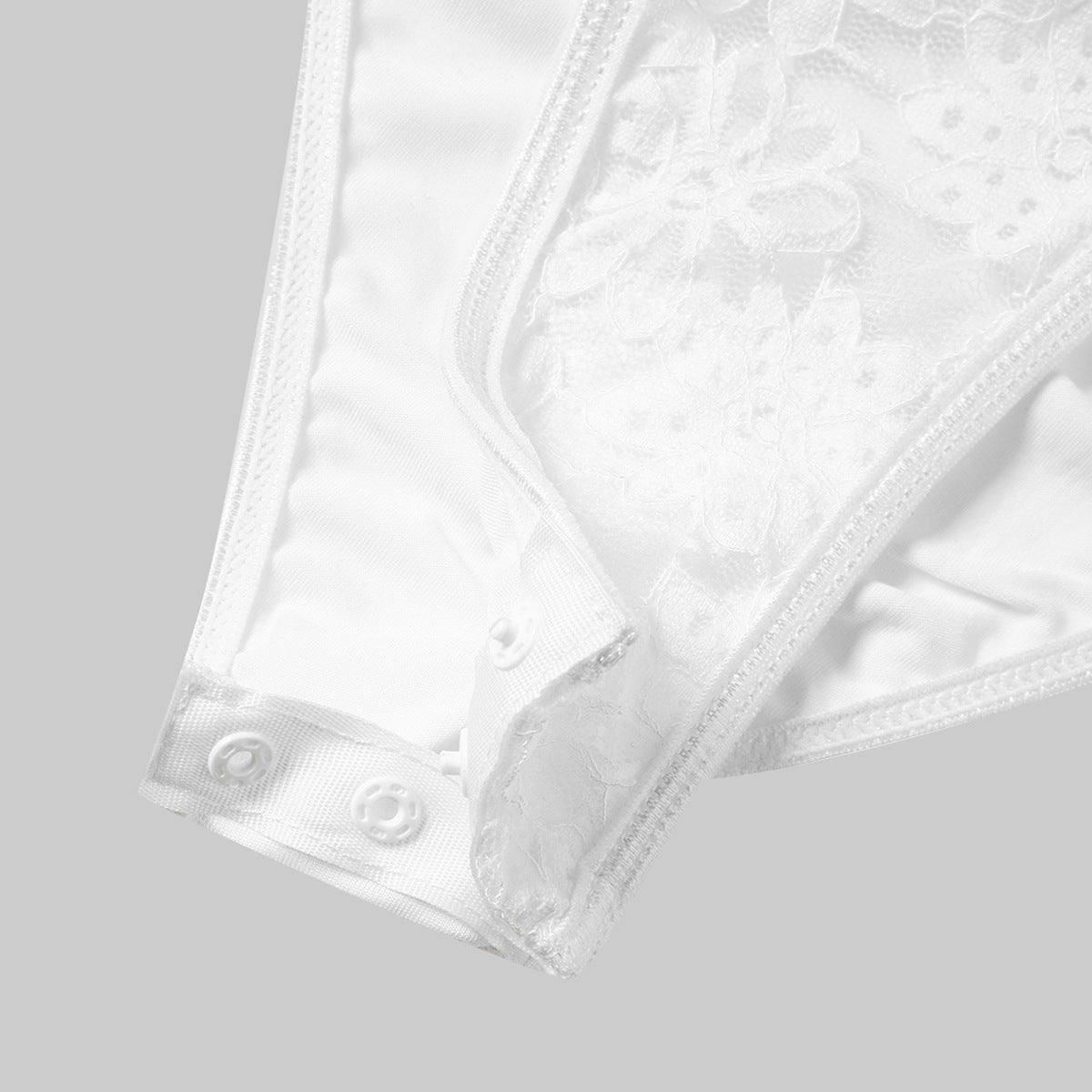 Womens Lace Up Halter Jumpsuit | Sheer Floral Lace Bodysuit Lingerie | noémi