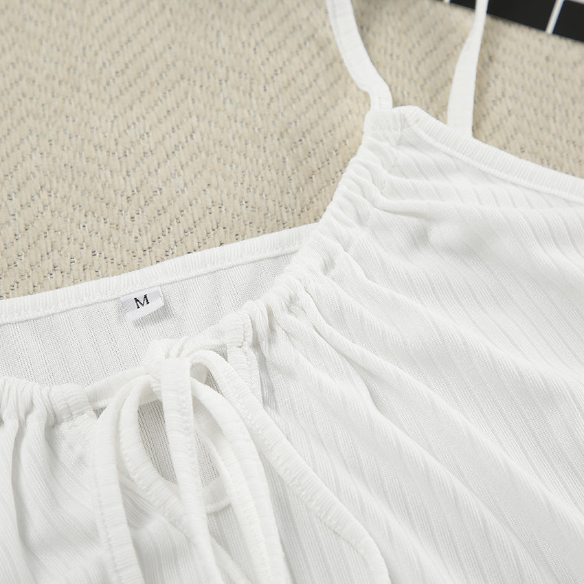 Womens Ribbed Knit Lounge Set | Soft Two Piece Cami Top & Shorts Pajama Set | noémi