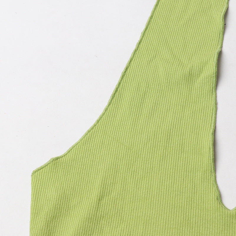 High Waist Slim Fit Cross Halterneck Backless Dress For Women | noémi