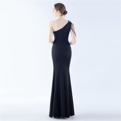 Beaded Ostrich Feather Dress | noémi