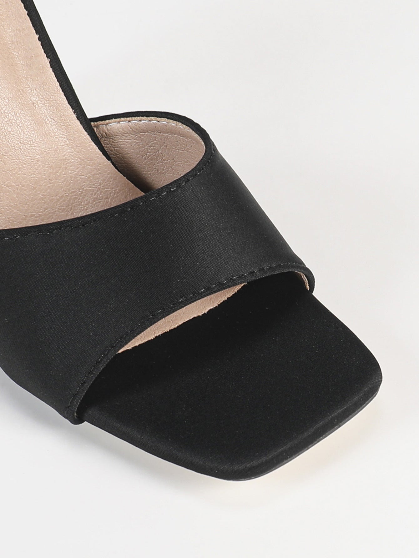 Clear Stiletto Heel Slippers | Peep Toe SlipOn Sandals for Women | noémi