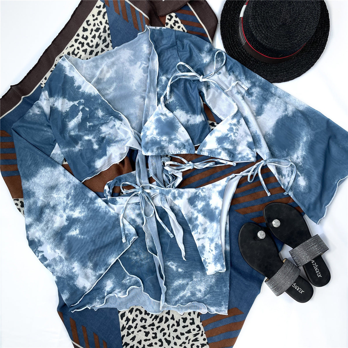 Women’s Tie Dye Four Piece Bikini Set | noémi